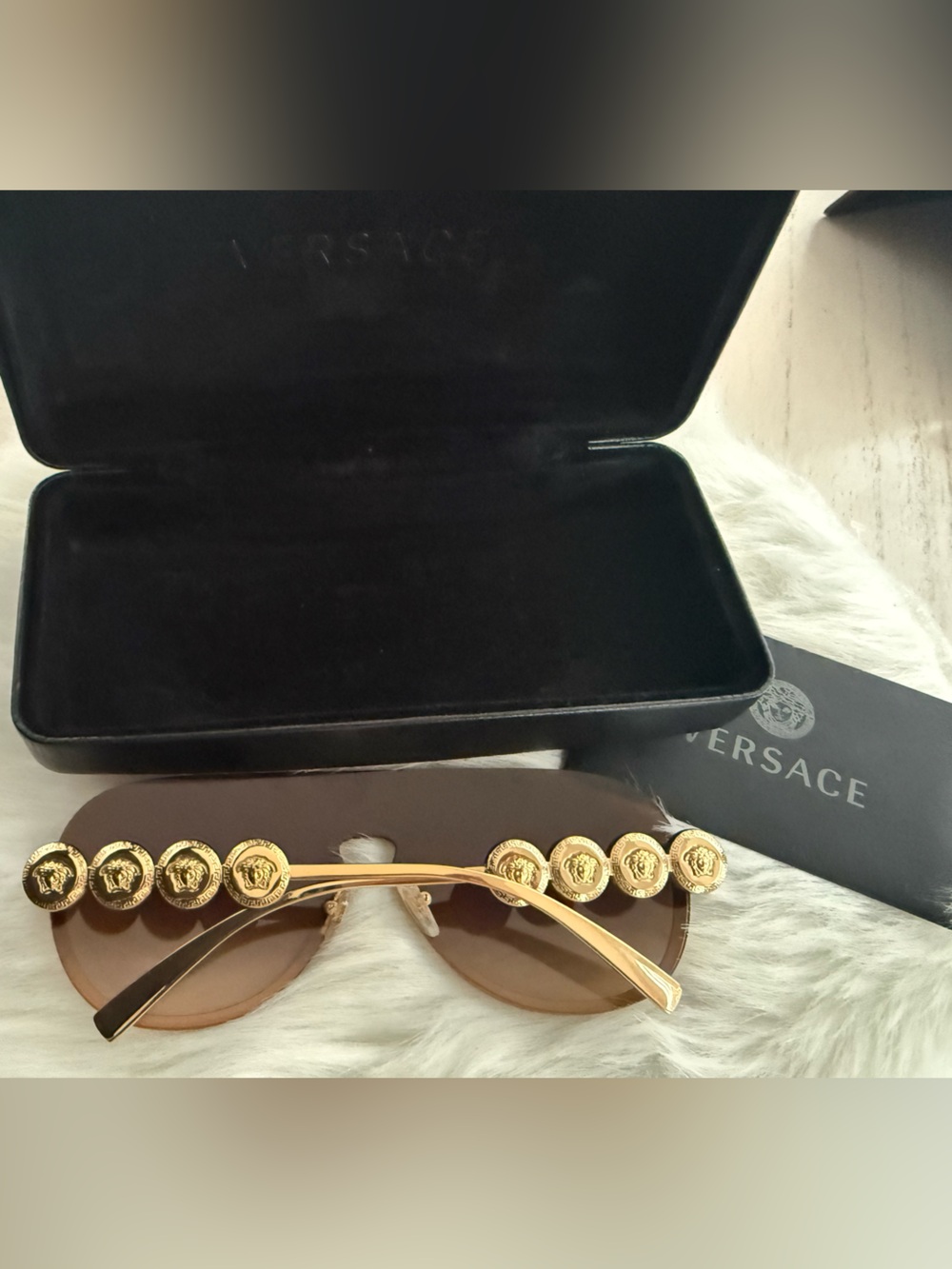 Versace Gold Sunglasses - Picture 4 of 10